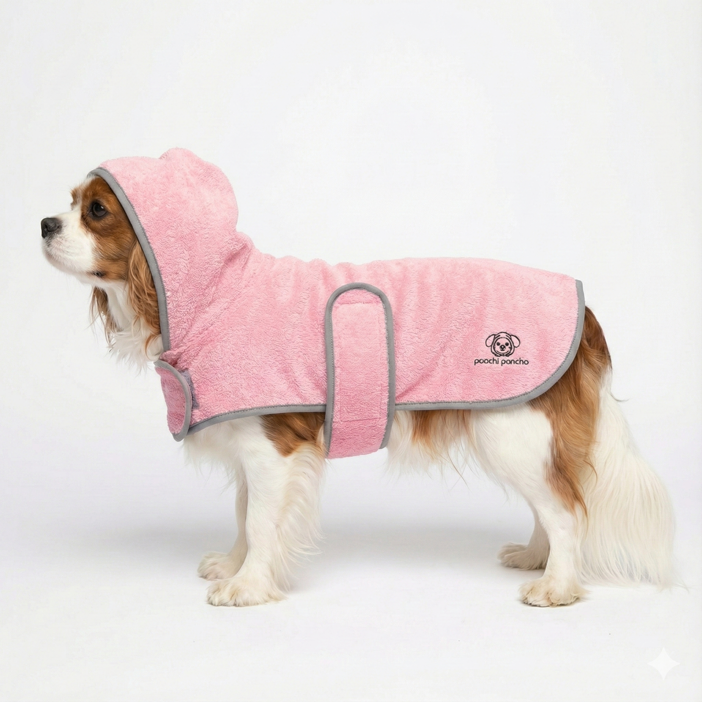 POOCHI PONCHO TOWEL PINK