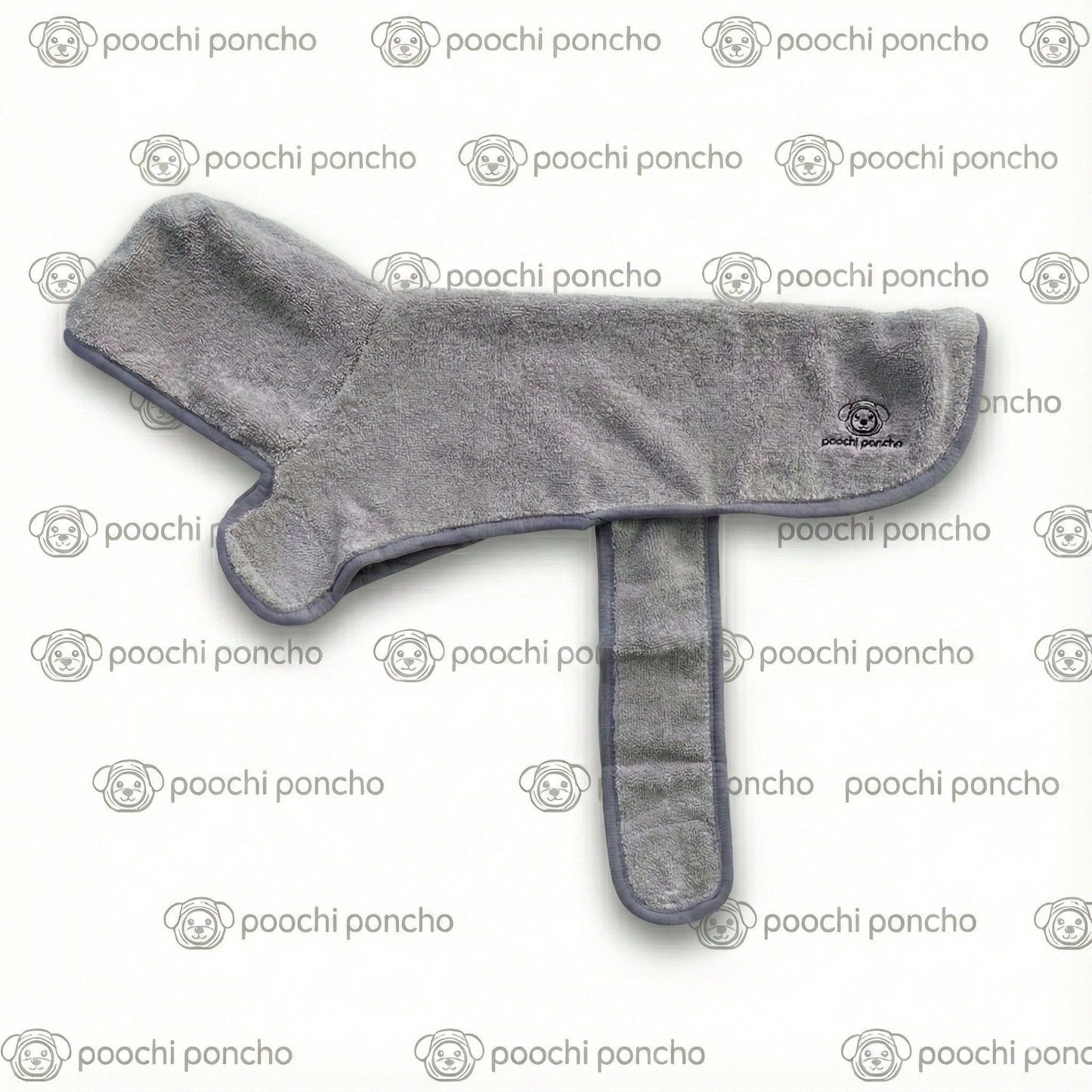 POOCHI PONCHO TOWEL GREY